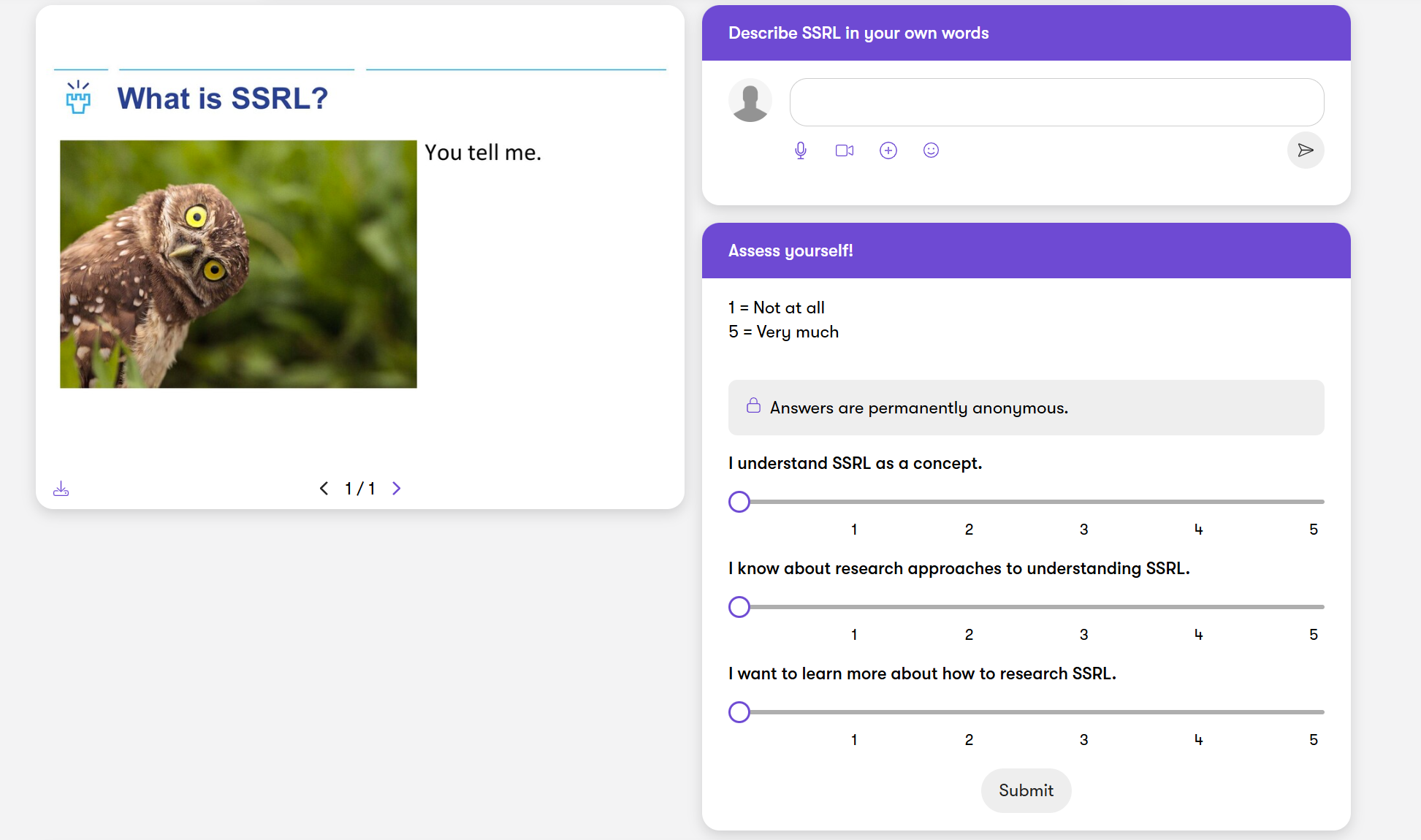 Research Methods for SSRL screenshot